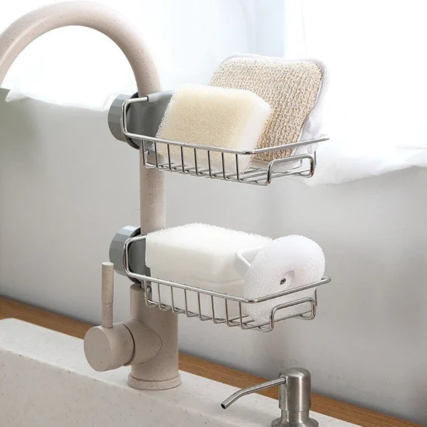 Stainless Steel Faucet Shelf - Image 2